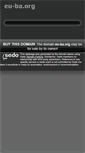 Mobile Screenshot of eu-ba.org